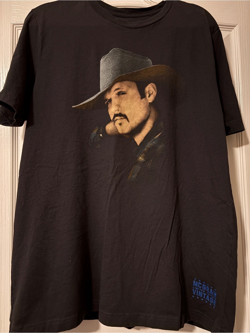 Vintage 1995 Tim McGraw All I Want Tour T-Shirt Size XL Black Country Band Tee
